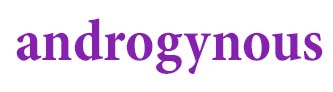 androgynous