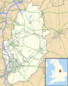 Map of Nottinghamshire, UK. Source: Ordnance Survey OpenData. Author: Nilkamion. Commons