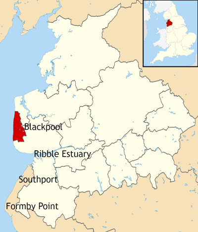 Location map of Blackpool (2)