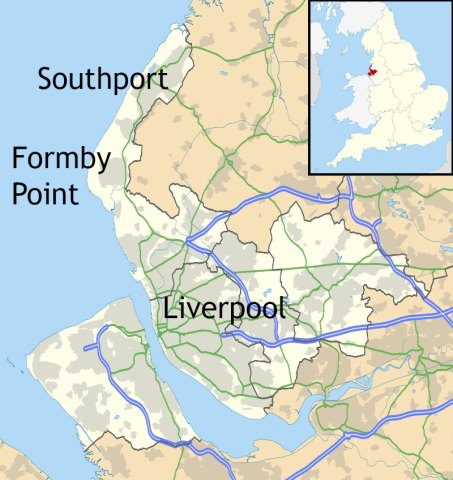 Map of Merseyside, UK. Source Ordnance Survey Open Data. Author Nilfanion. Creative Commons.