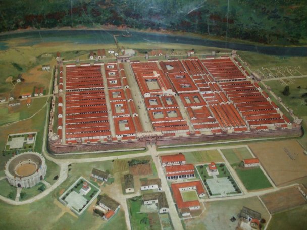 Plan of fort and location of ampitheatre