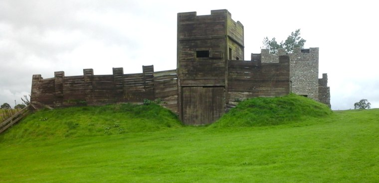 437 Wooden and stone turrets at Vindolanda