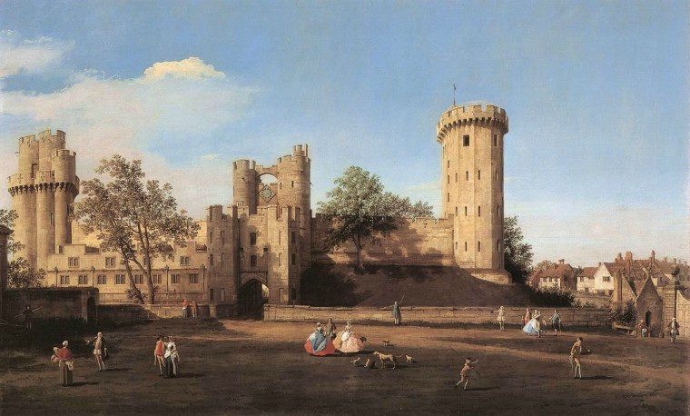 warwick-castle-the-east-front-by-canaletto-in-1752