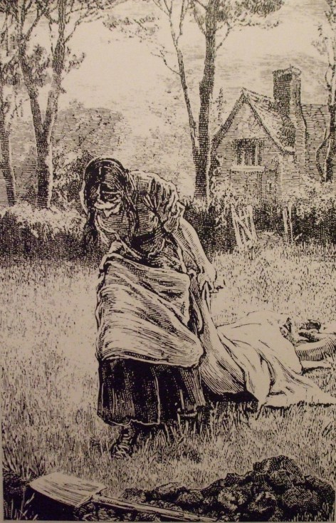 Burial close to own home 2