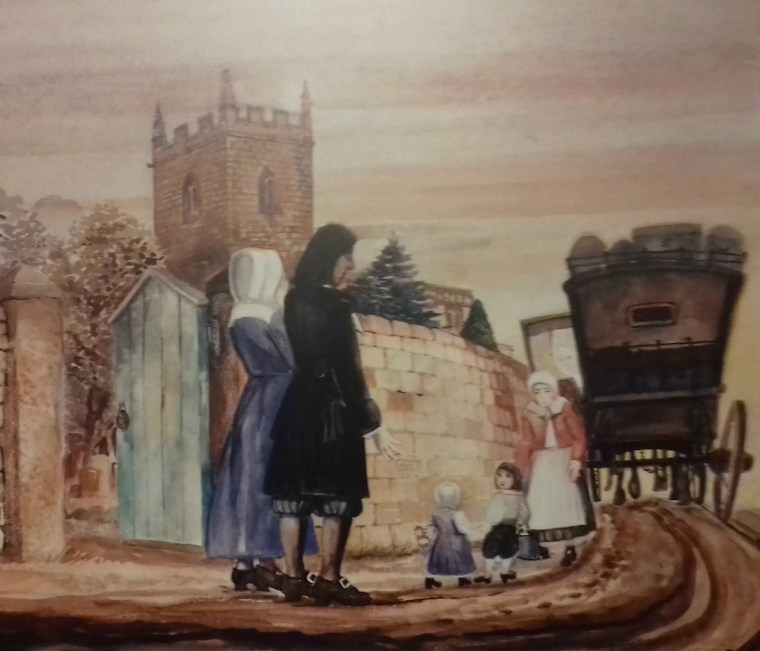 Children being sent from Eyam 1