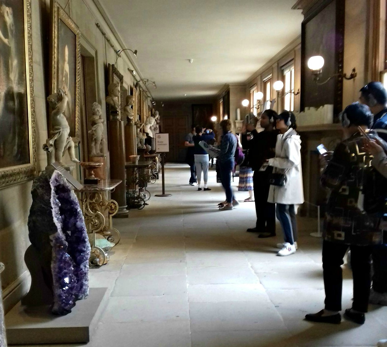 Chapel corridor with various sculptures and ornaments (2)